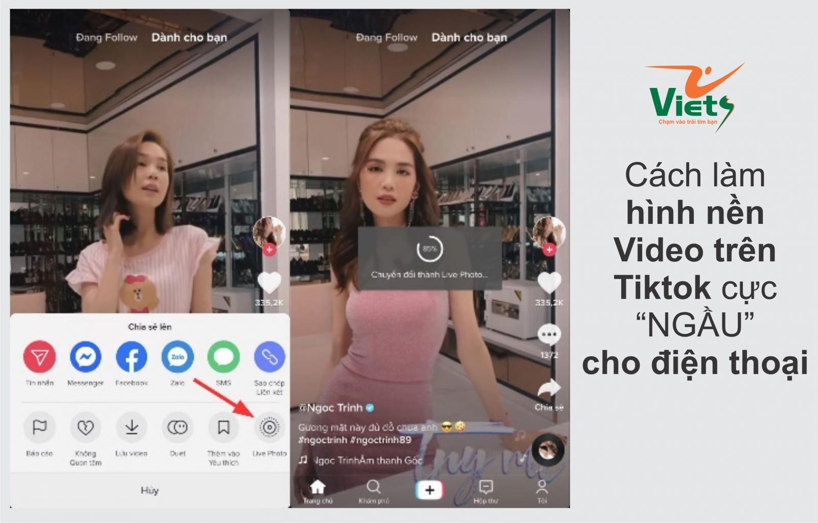 Cách làm hình nền Video trên Tiktok cực “NGẦU” cho điện thoại